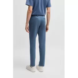 Pantalon Slim en coton stretch mélangé