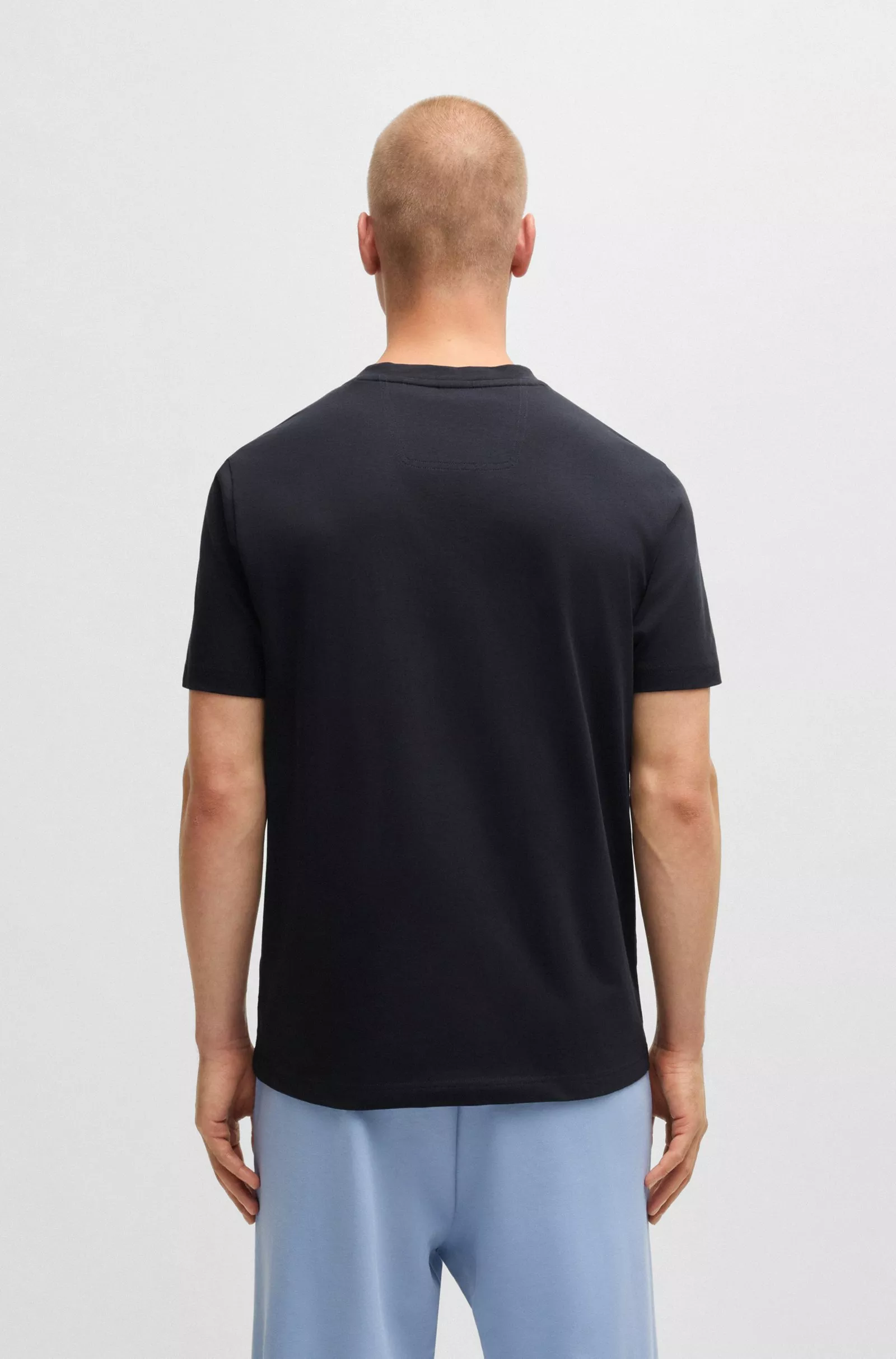 T-shirt en jersey de coton avec grand logo