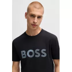 T-shirt en jersey de coton avec grand logo
