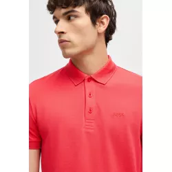 Polo Paddy en piqué de coton avec sous-col logoté