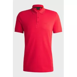 Polo Paddy en piqué de coton avec sous-col logoté