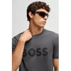 T-shirt en jersey de coton avec grand logo