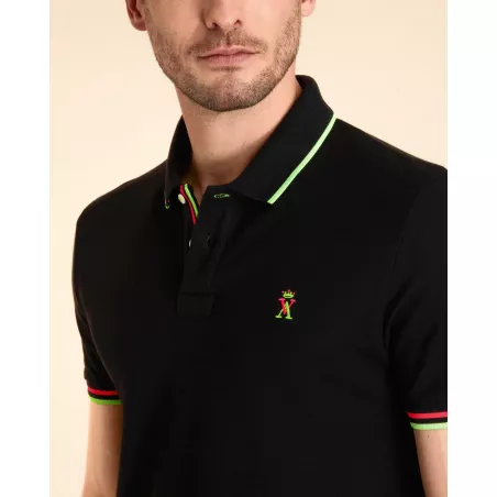 Polo à Détails Fluo
