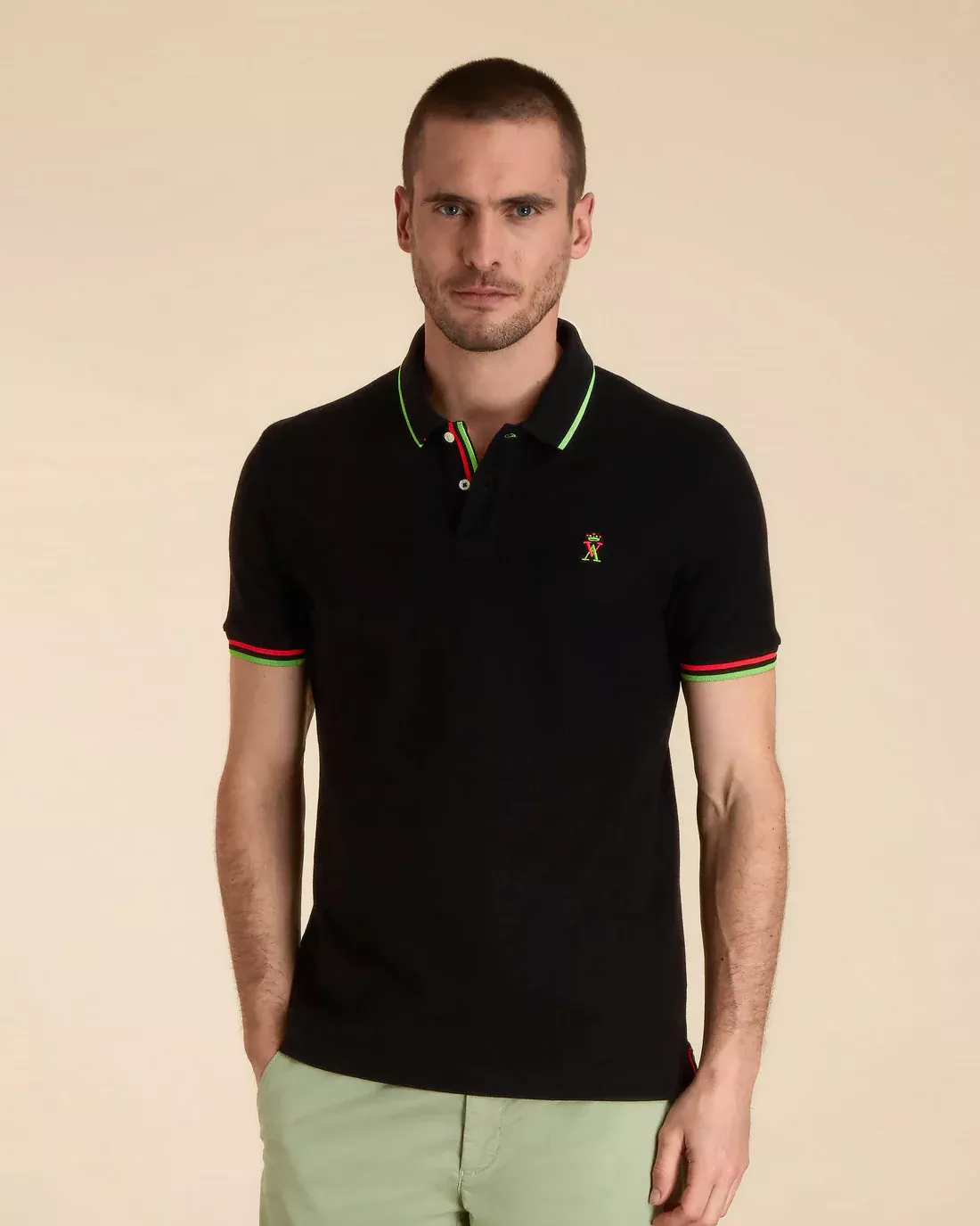 Polo à Détails Fluo