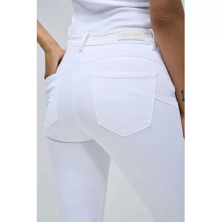 JEANS FAITH PUSH IN CROPPED EN TOILE DE COULEUR