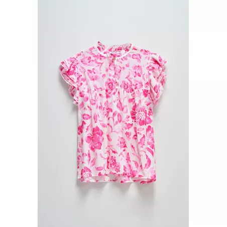 BLOUSE À MOTIF FLORAL