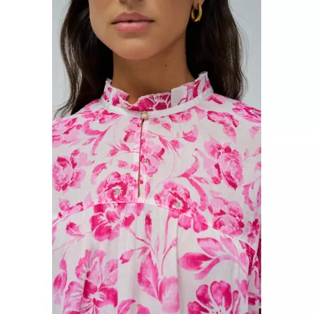 BLOUSE À MOTIF FLORAL