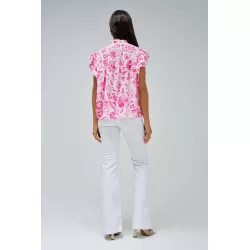 BLOUSE À MOTIF FLORAL