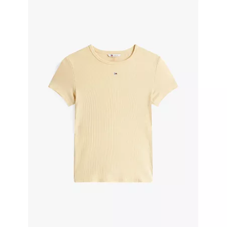 T-shirt ajusté côtelé