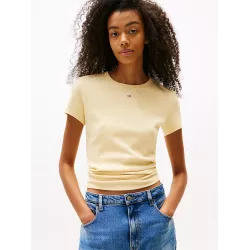 T-shirt ajusté côtelé