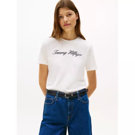 T-shirt à logo cursive