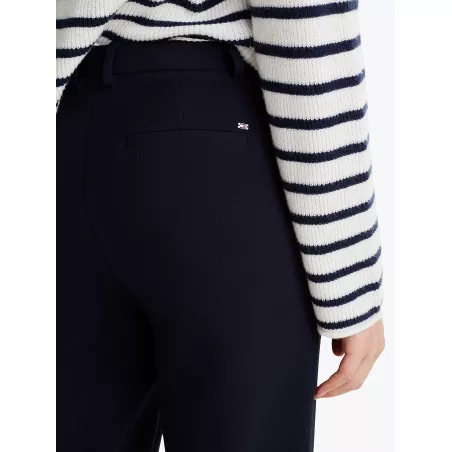 Pantalon slim droit coupe courte