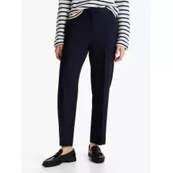 Pantalon slim droit coupe courte