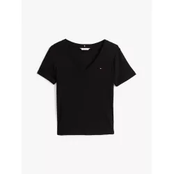 T-shirt ajusté à col en V