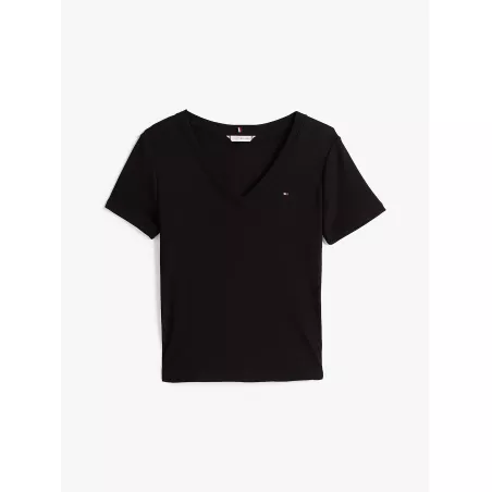 T-shirt ajusté à col en V