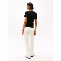 T-shirt ajusté à col en V