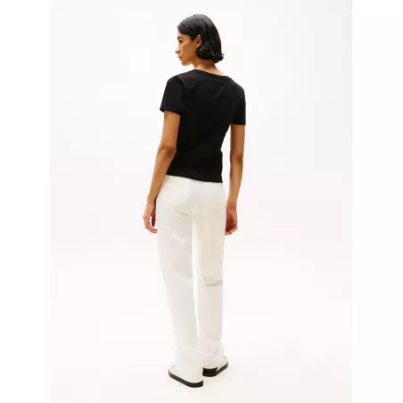 T-shirt ajusté à col en V