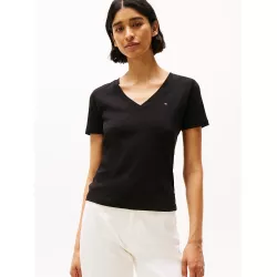 T-shirt ajusté à col en V