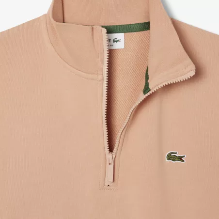 Sweatshirt col montant zippé molleton