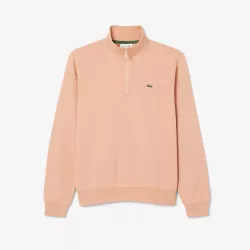 Sweatshirt col montant zippé molleton
