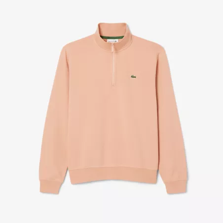 Sweatshirt col montant zippé molleton