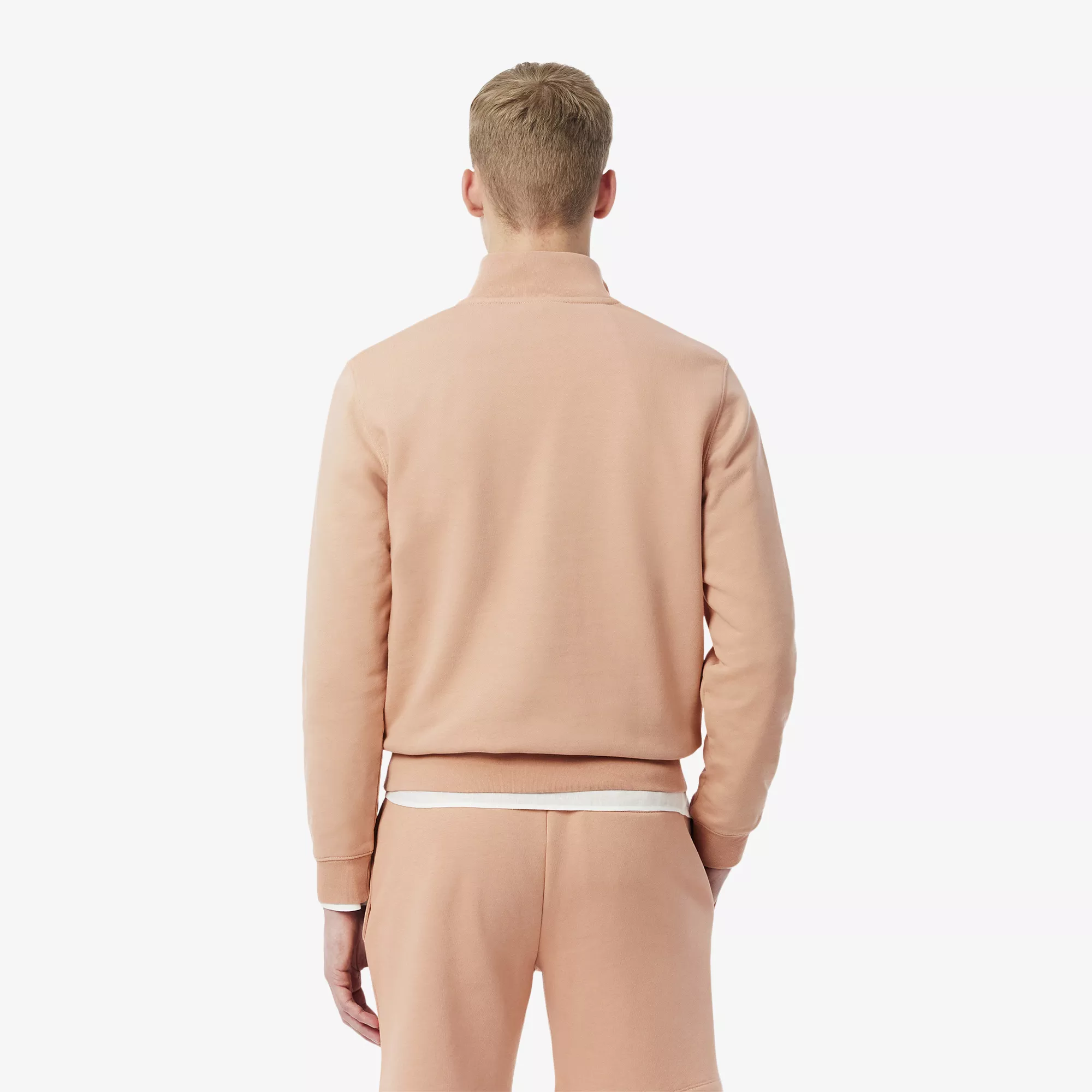 Sweatshirt col montant zippé molleton