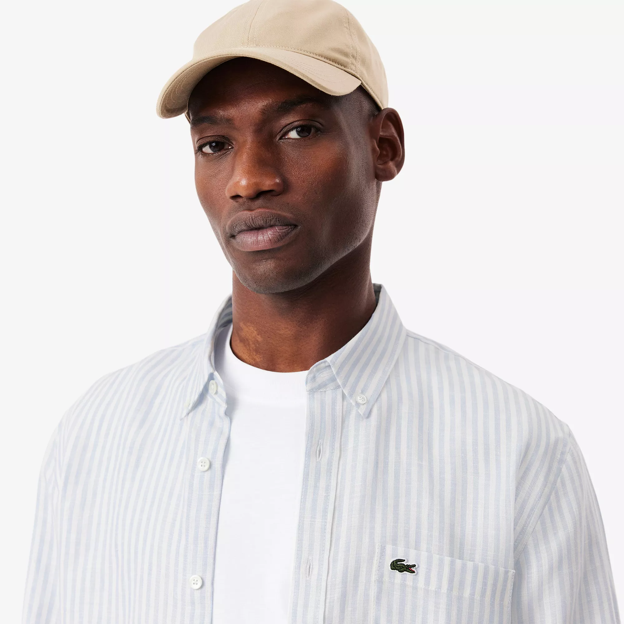 CHEMISE RAYÉE REGULAR FIT EN LIN
