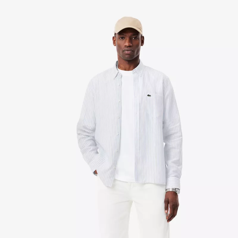 CHEMISE RAYÉE REGULAR FIT EN LIN
