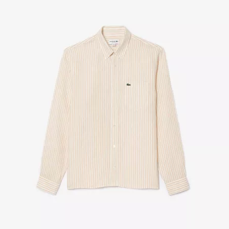 CHEMISE RAYÉE REGULAR FIT EN LIN