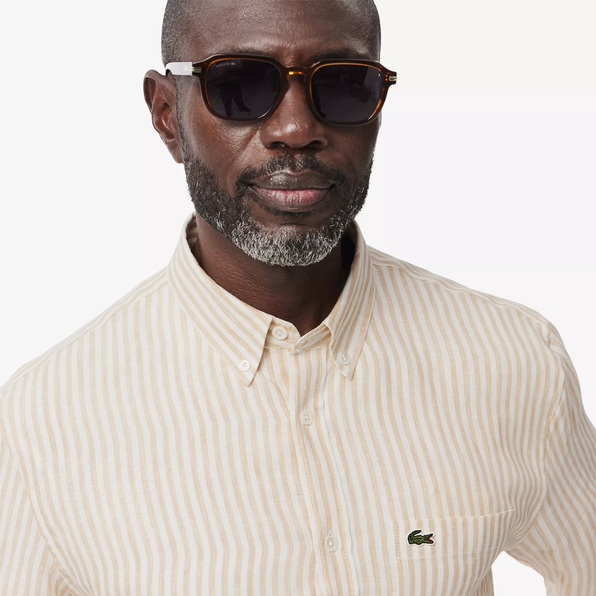 CHEMISE RAYÉE REGULAR FIT EN LIN