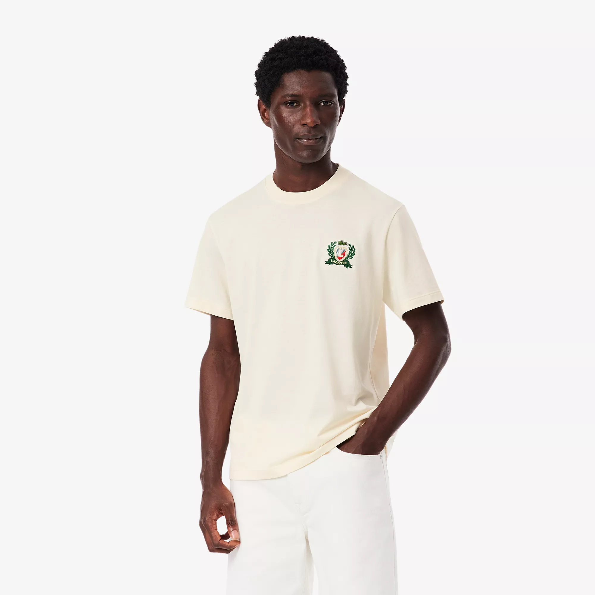 T-shirt badge brodé fabriqué en France