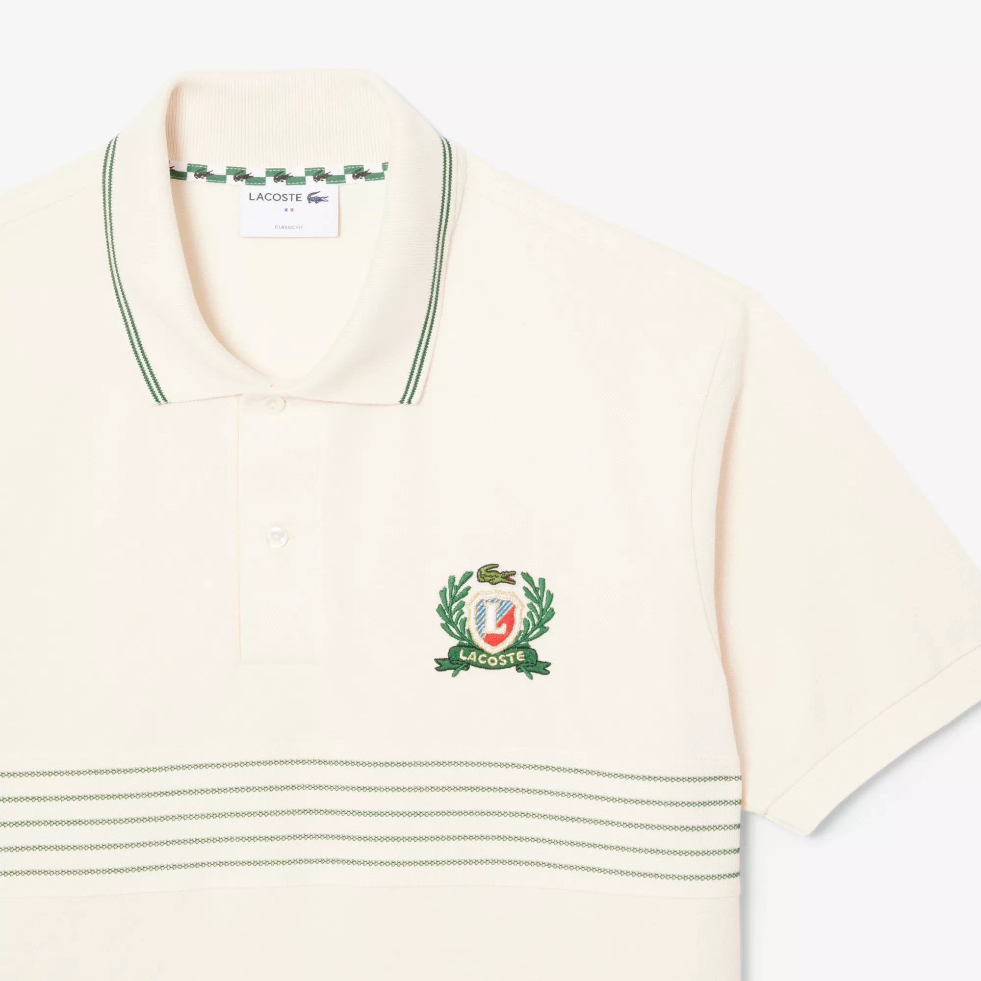 Polo L.12.12 classic fit blason brodé