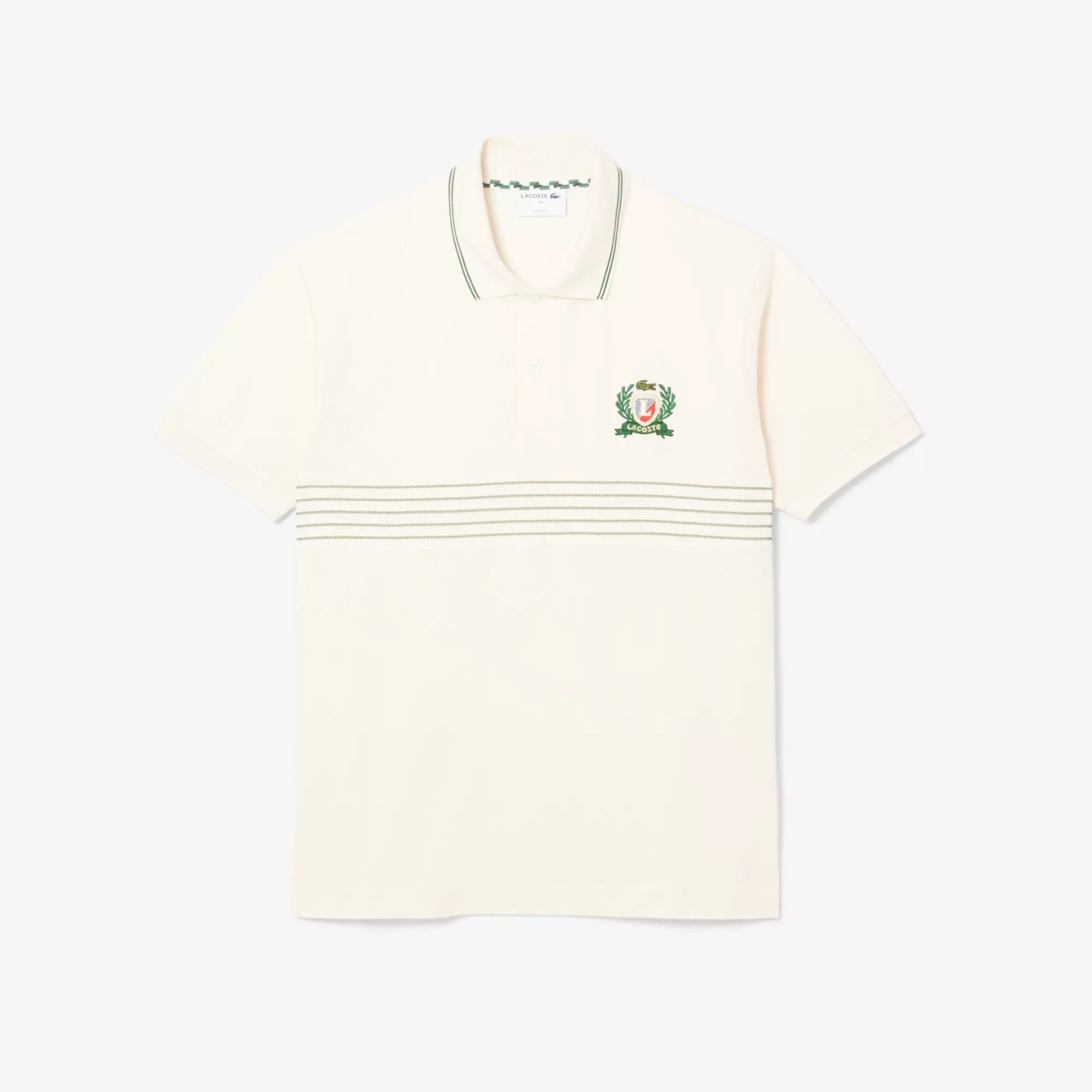 Polo L.12.12 classic fit blason brodé