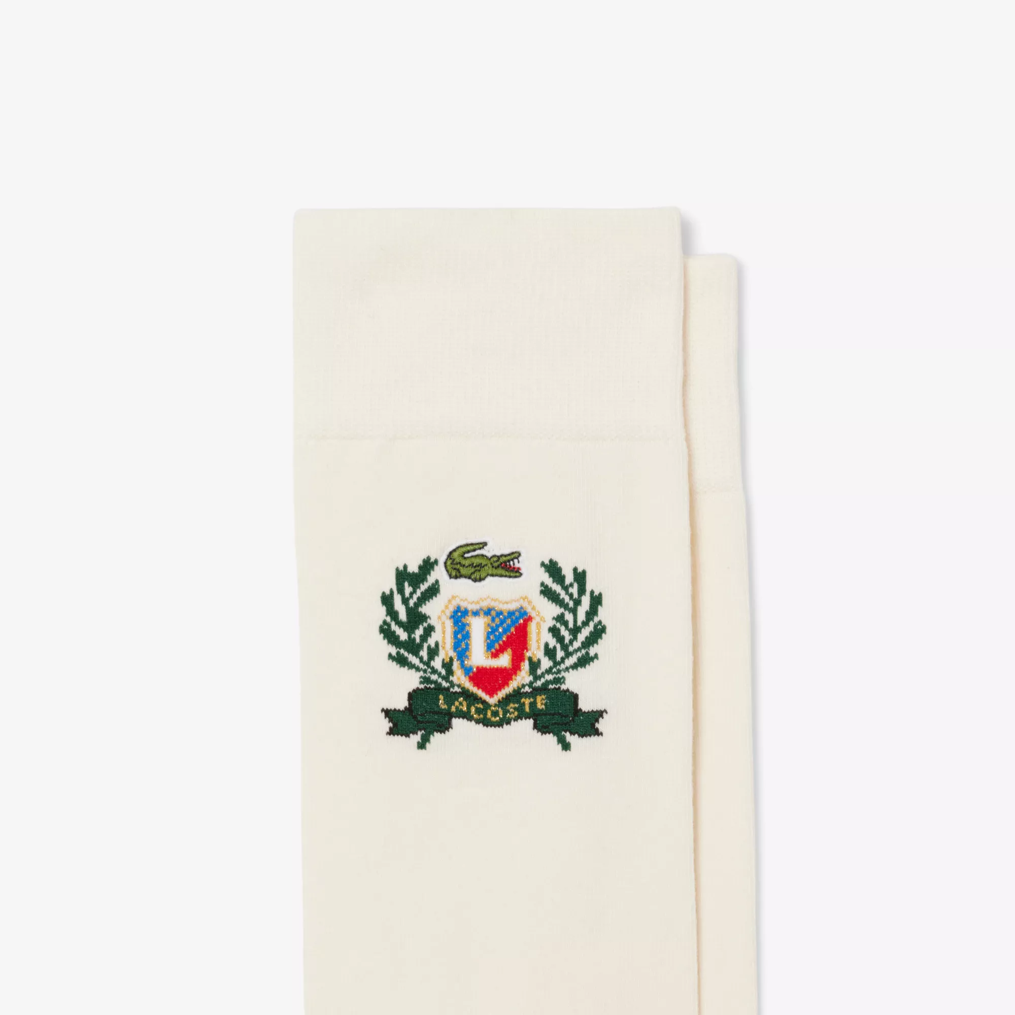 Chaussettes motif écusson jacquard