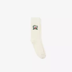 Chaussettes motif écusson jacquard