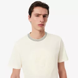 T-shirt jersey de coton brodé