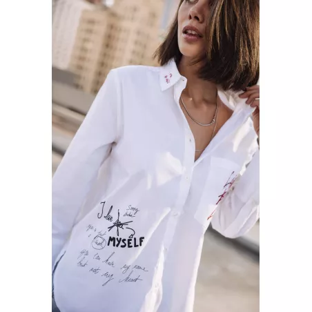 Chemise brodée Chestine Boyfriend Graf