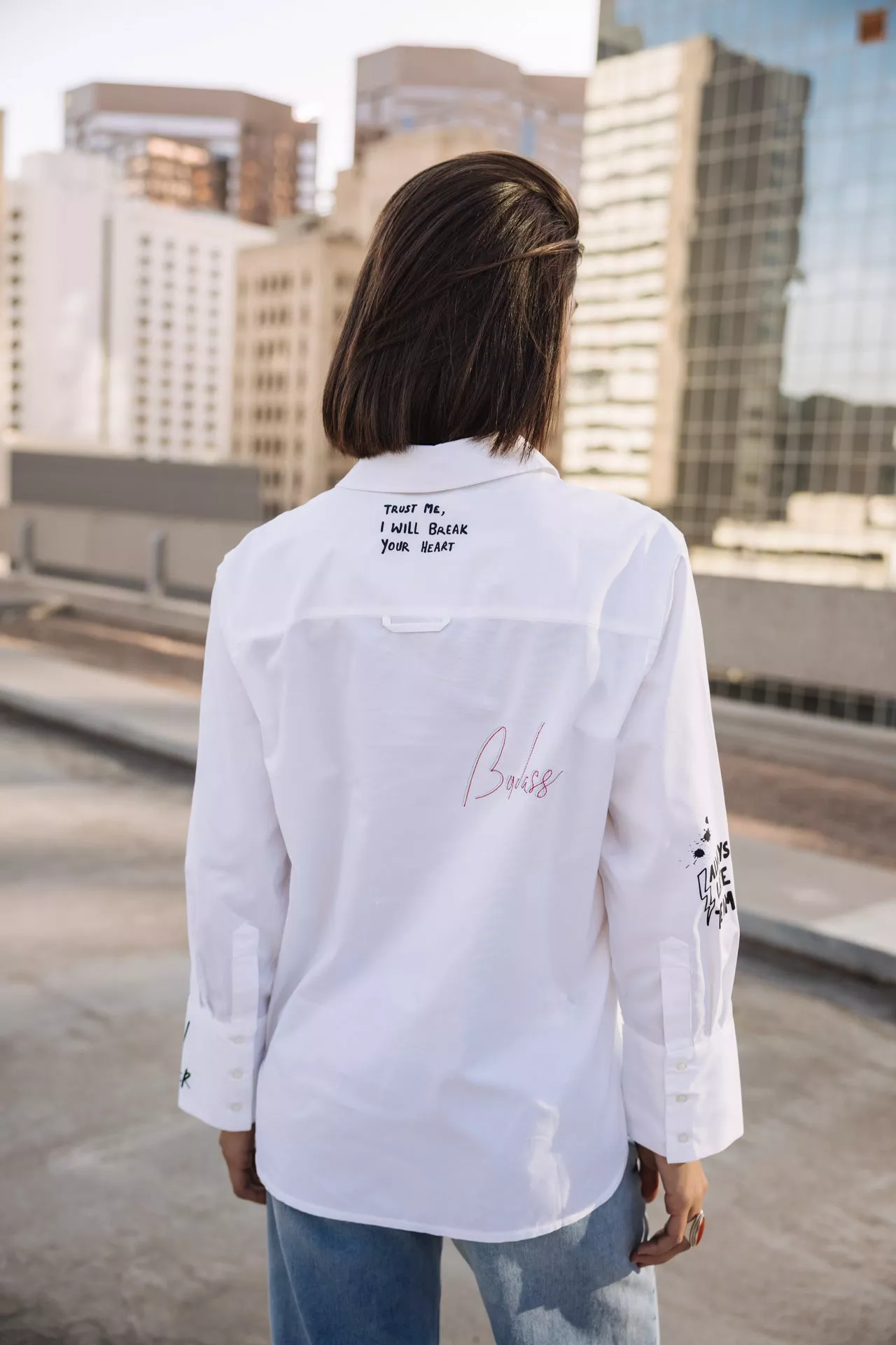 Chemise brodée Chestine Boyfriend Graf