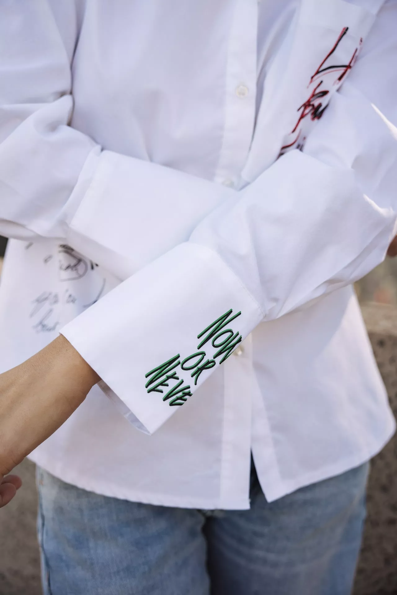 Chemise brodée Chestine Boyfriend Graf