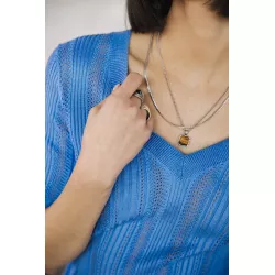 T-shirt en maille ajourée Polane Rib