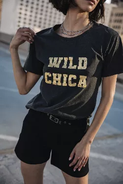 T-shirt imprimé Suria Wild Chica Foil