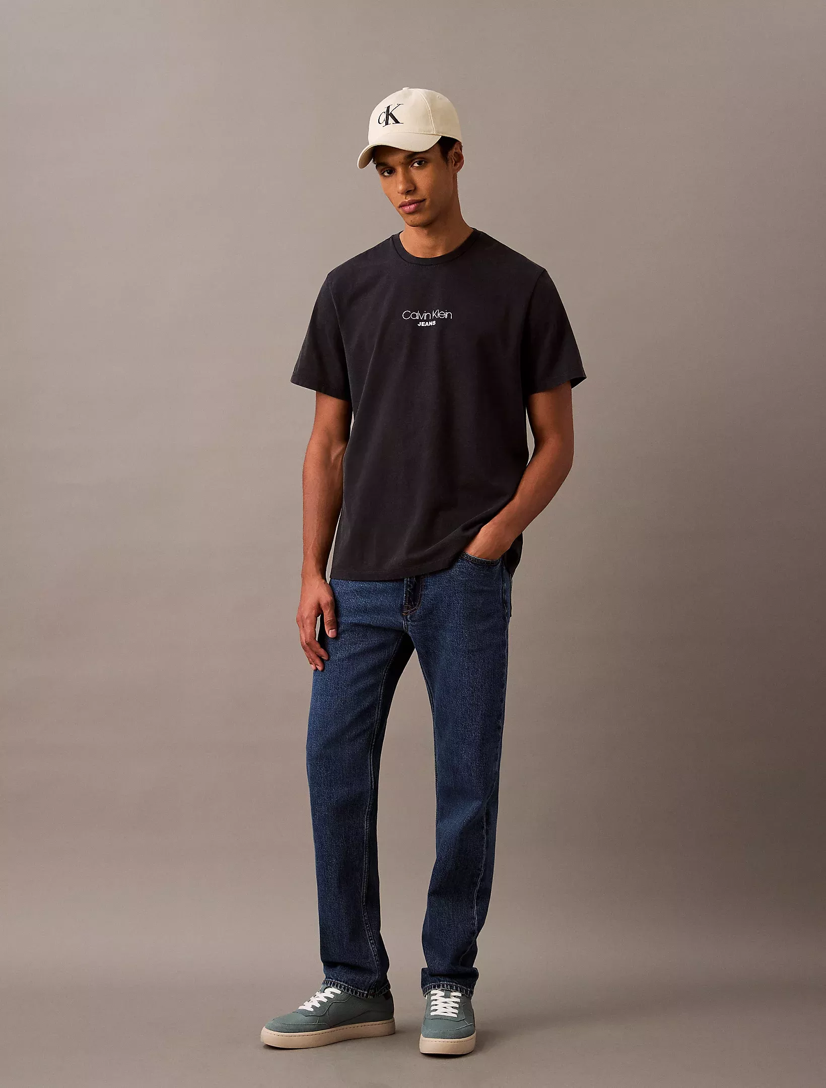 T-shirt avec logo délavé à l'acide