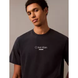 T-shirt avec logo délavé à l'acide