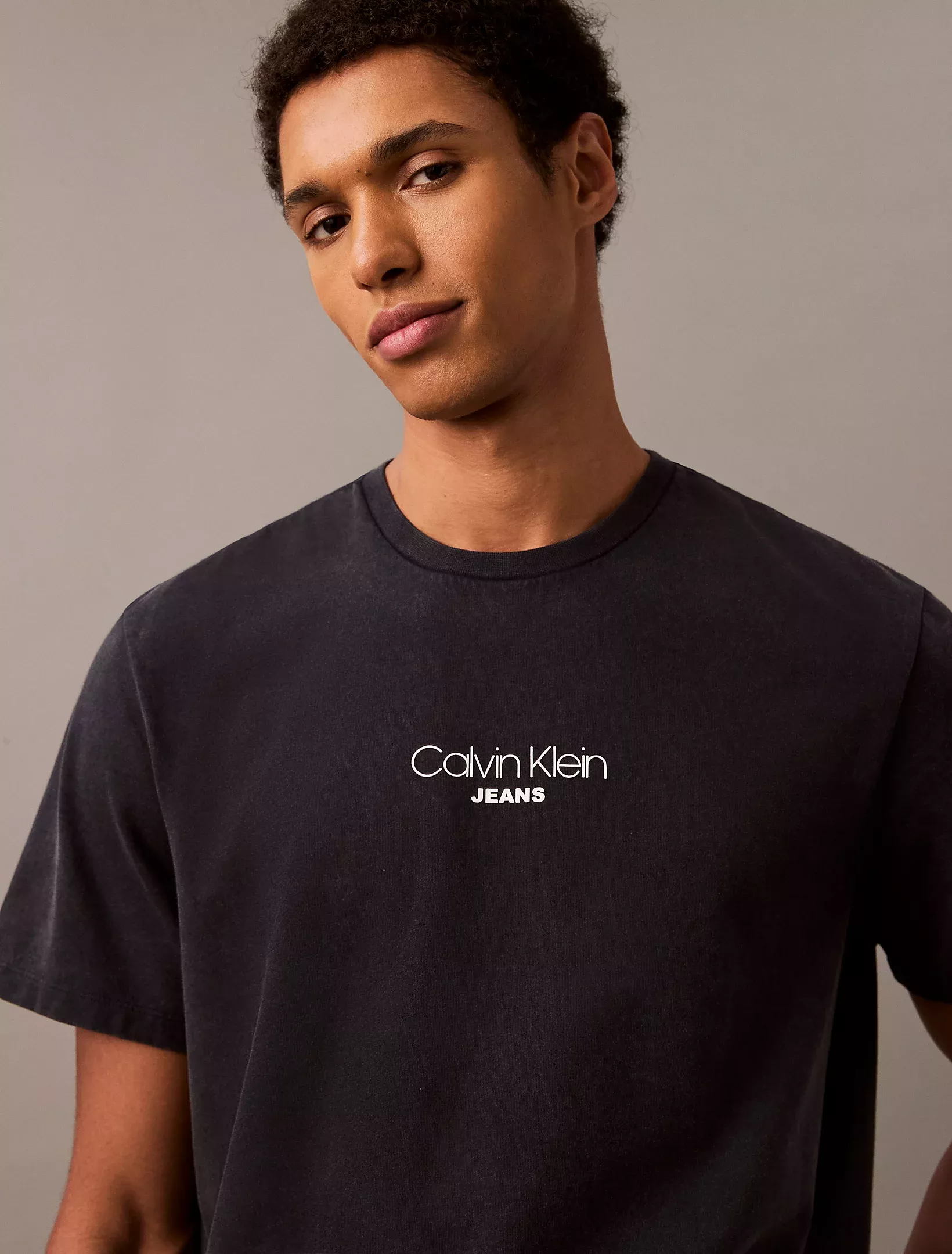 T-shirt avec logo délavé à l'acide