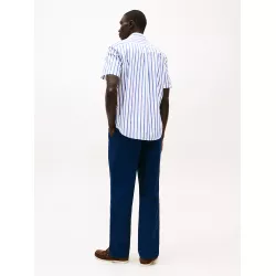 Chemise en popeline à manches courtes