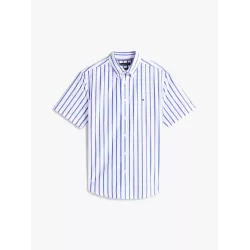 Chemise en popeline à manches courtes