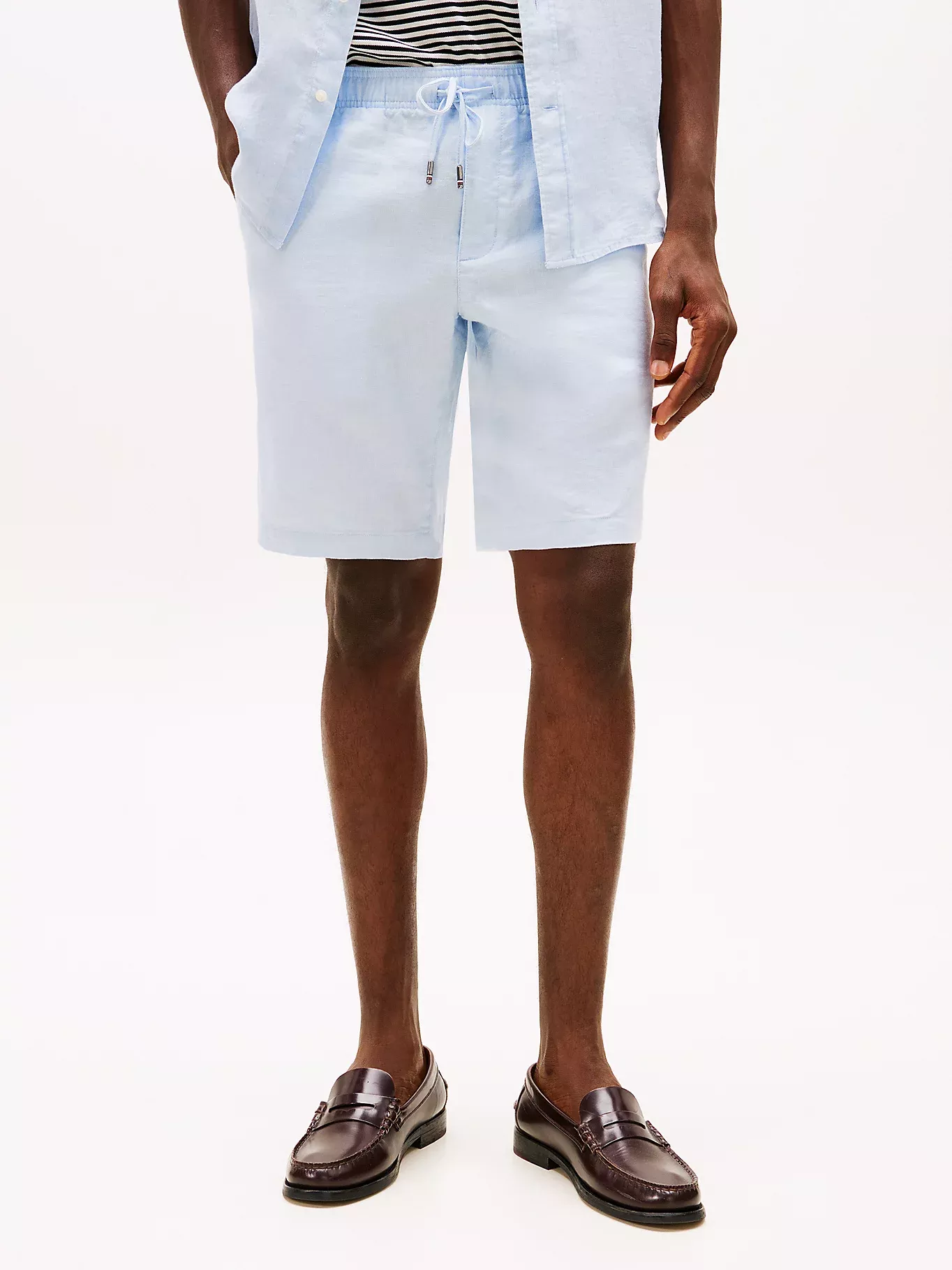 Short Harlem décontracté en lin mélangé