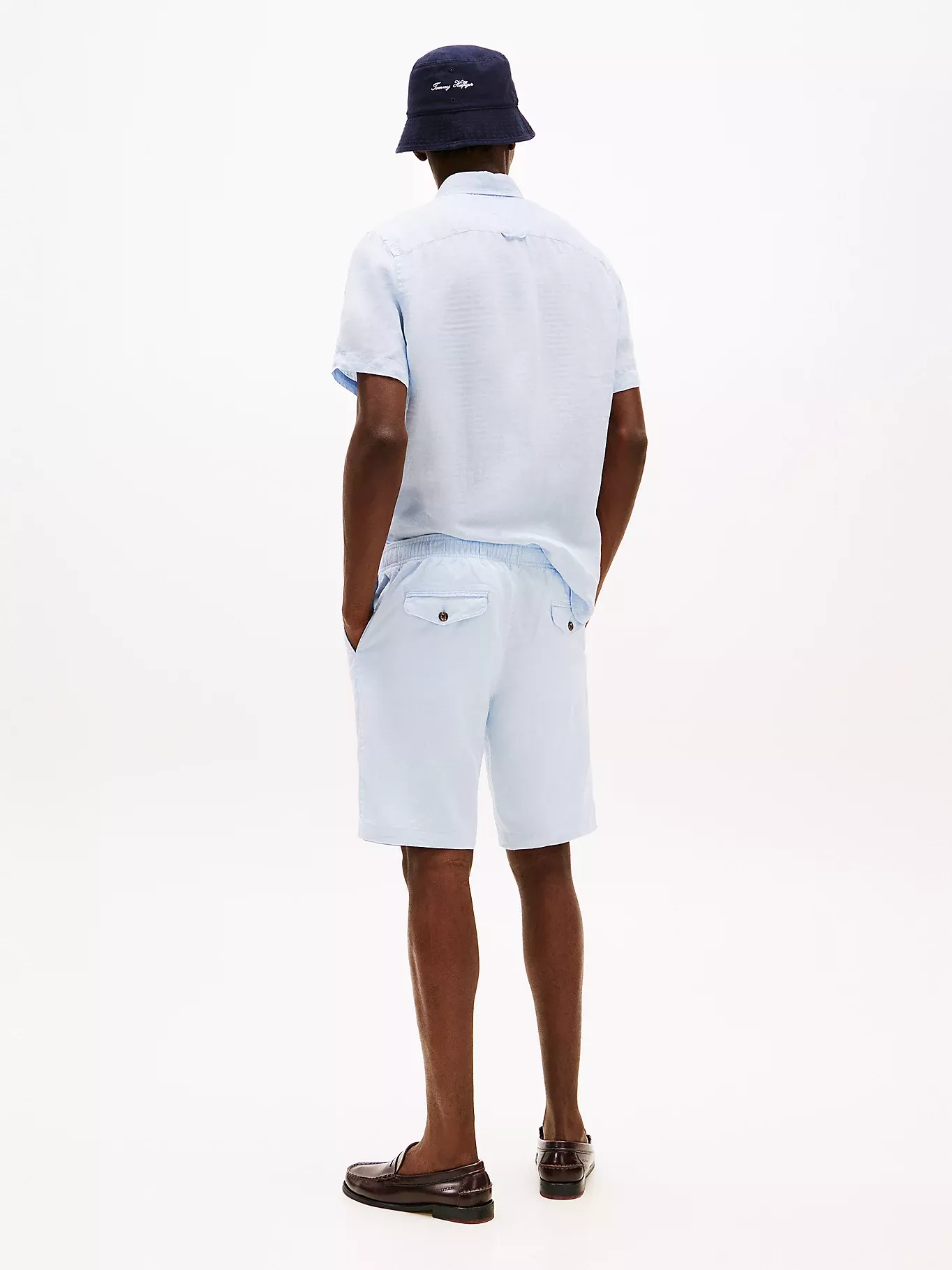 Short Harlem décontracté en lin mélangé
