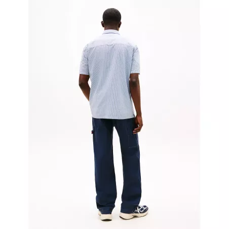 Chemise standard à rayures et manches