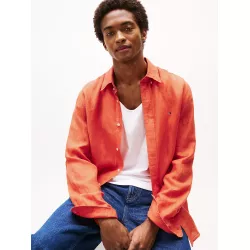 Chemise coupe standard en pur lin
